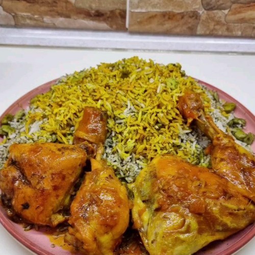 باقالی پلو بامرغ